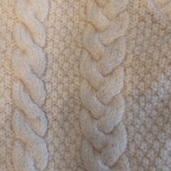 100% Merino Wool Inis Crafts Zip-Up Hoodie Cardigan - Made in Ireland - Size S - Picture 5 of 9